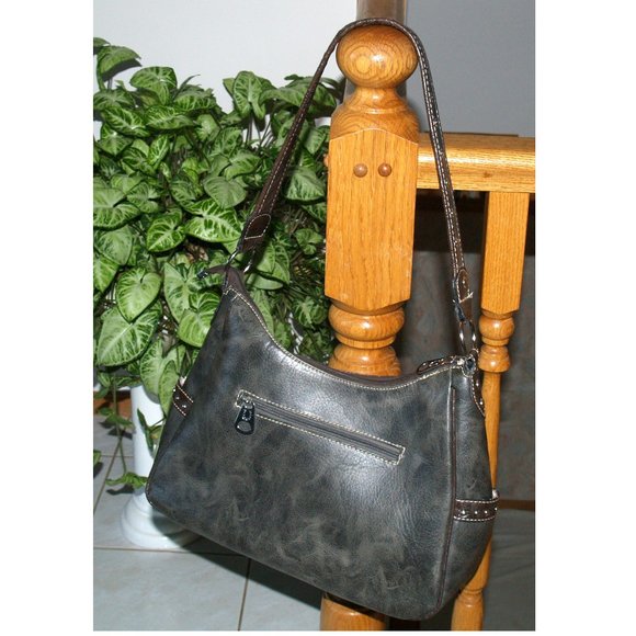 Western Style Studs & Bling Lucky U Pattern Cowgirls Shoulder Bag Purse - Picture 2 of 8